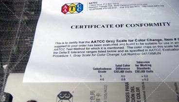 AATCC标准褪色灰卡